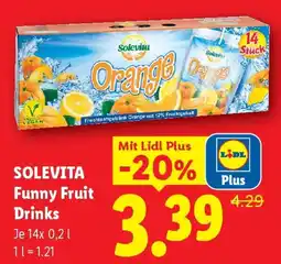 Lidl Solevita funny fruit drinks Angebot
