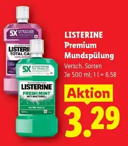Lidl Listerine premium mundspülung Angebot