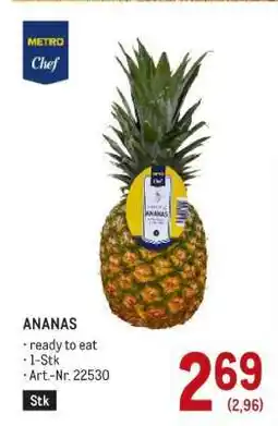 Metro ANANAS Angebot