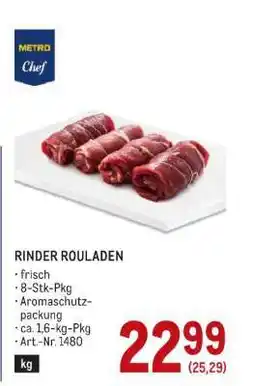 Metro RINDER ROULADEN Angebot