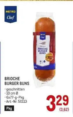 Metro BRIOCHE BURGER BUNS Angebot