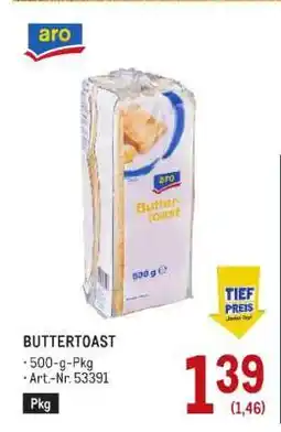 Metro aro Buttertoast Angebot