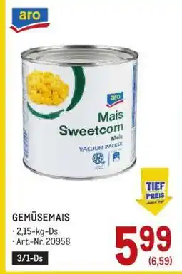 Metro GEMÜSEMAIS Angebot