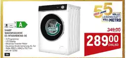 Metro SHARP WASCHMASCHINE ES-NFA814BWINA-DE Angebot