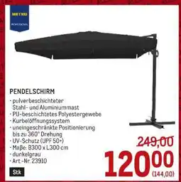 Metro Pendelschirm Angebot