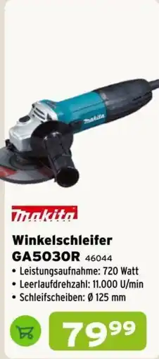 Salzburger Lagerhaus Makita Winkelschleifer GA503OR Angebot