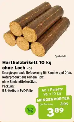 Salzburger Lagerhaus Hartholzbrikett ohne Loch Angebot