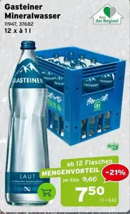 Salzburger Lagerhaus Gasteiner Mineralwasser Angebot