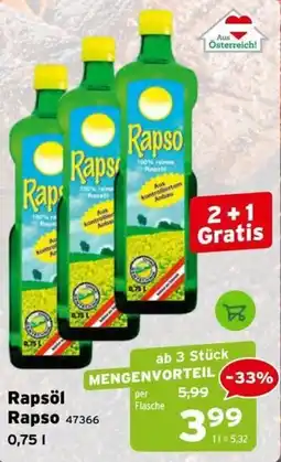 Salzburger Lagerhaus Rapsöl Rapso Angebot