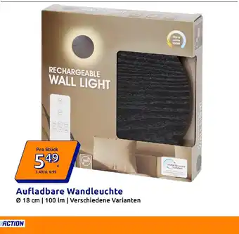 Aufladbare Wandleuchte