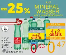 Billa R mer- quelle Mineral- wasser Angebot