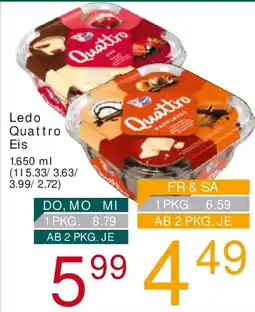 Billa Ledo Quattro Eis Angebot