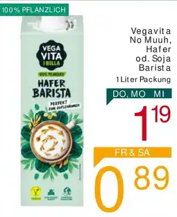 Billa Vegavita No Muuh, Hafer od. Soja Barista Angebot
