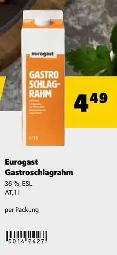 Eurogast Grissemann Eurogast Gastroschlagrahm Angebot