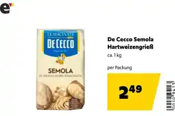 Eurogast Grissemann De Cecco Semola Hartweizengrieß Angebot