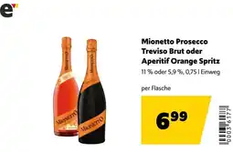 Eurogast Grissemann Mionetto Prosecco Treviso Brut oder Aperitif Orange Spritz Angebot