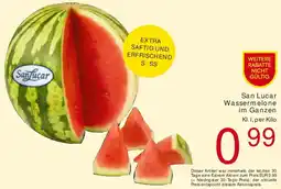 Billa San Lucar Wassermelone im Ganzen Angebot