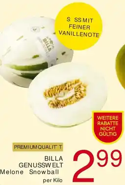 Billa Billa genusswelt melone snowball Angebot