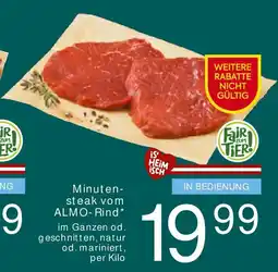 Billa Minuten- steak vom ALMO- Rind Angebot