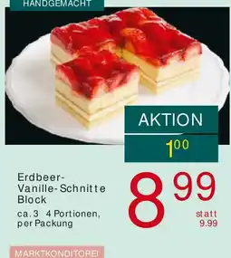 Billa Erdbeer- Vanille-Schnitte Block Angebot