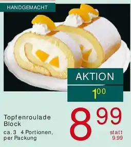 Billa Topfenroulade Block Angebot