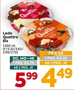 Billa Ledo Quattro Eis Angebot