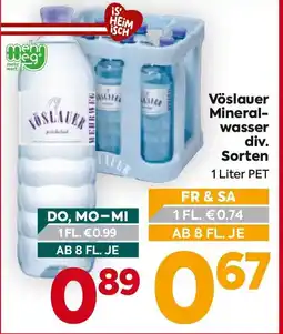 Billa voslauer Mineral wasser Angebot