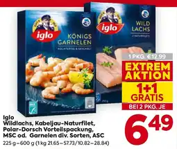 Billa Wildlachs, Kabeljau-Naturfilet, Polar-Dorsch Vorteilspackung Angebot