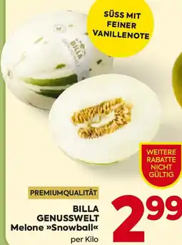 Billa BILLA GENUSSWELT Melone Snowball Angebot