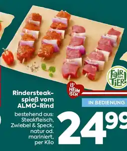 Billa Rindersteak- spieẞ vom ALMO-Rind Angebot