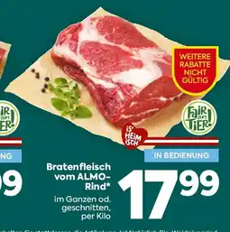 Billa Bratenfleisch vom ALMO- Rind Angebot