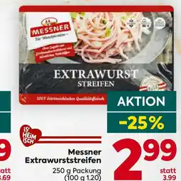 Billa Messner Extrawurststreifen Angebot