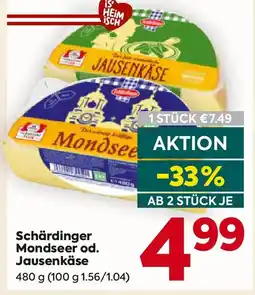 Billa Schärdinger Mondseer od. Jausenkäse Angebot