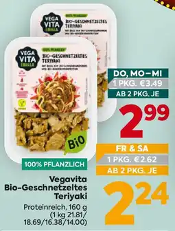 Billa Vegavita Bio-Geschnetzeltes Teriyaki Angebot
