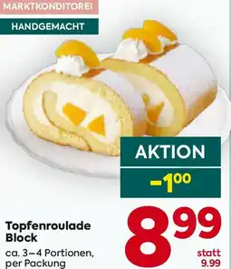 Billa Topfenroulade Block Angebot