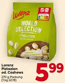 Billa Lorenz Pistazien od. Cashews Angebot