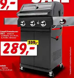 Bauhaus Grillstar Gasgrill Powerburner 350-1 Angebot