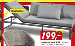 Bauhaus Sunfun Maja Slim Loungesofa mit Liegefunktion Angebot