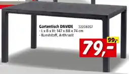 Bauhaus Toomax Gartentisch Davide Angebot