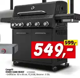 Bauhaus Kingstone Gasgrill Diner 5500 Beast Angebot