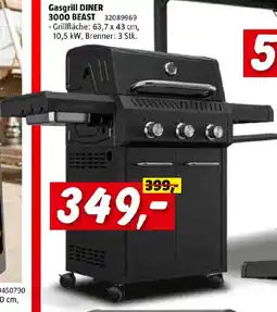 Bauhaus Kingstone Gasgrill Diner 3000 Beast Angebot