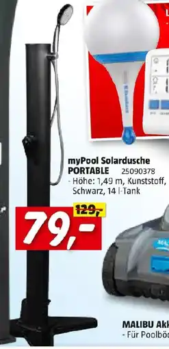 Bauhaus myPool Solardusche Portable Angebot