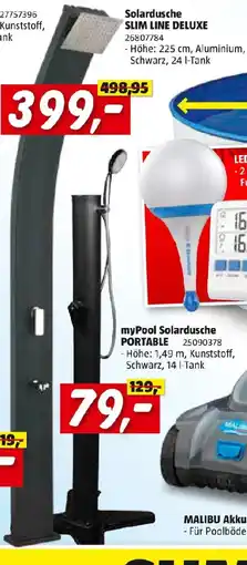 Bauhaus Steinbach Solardusche Slim Line Deluxe Angebot