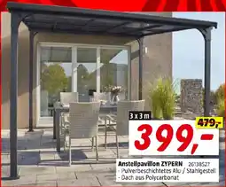 Bauhaus Sunfun Anstellpavillon Zypern Angebot