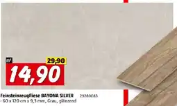 Bauhaus Feinsteinzeugfliese Bayona Silver Angebot