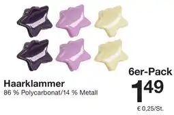 Zeeman Haarklammer Angebot