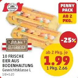 PENNY 10 frische eier aus bodenhaltung Angebot