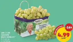 PENNY San lucar trauben weiss kernlos Angebot