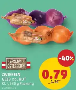 PENNY Zwiebeln gelb od. rot Angebot