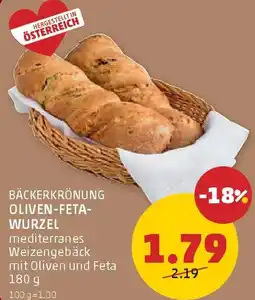 PENNY Bäckerkrönung oliven-feta- wurzel Angebot